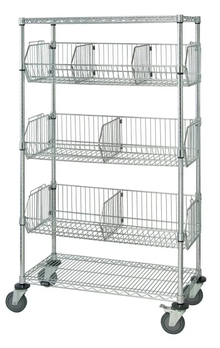 18" x 36" Wire Basket Shelving Unit