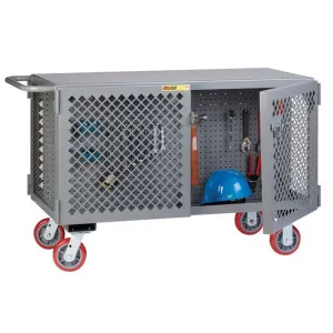 2-Sided Mobile Maintenance Cart with Pegboard