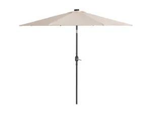 9ft White Patio Umbrella with Lights