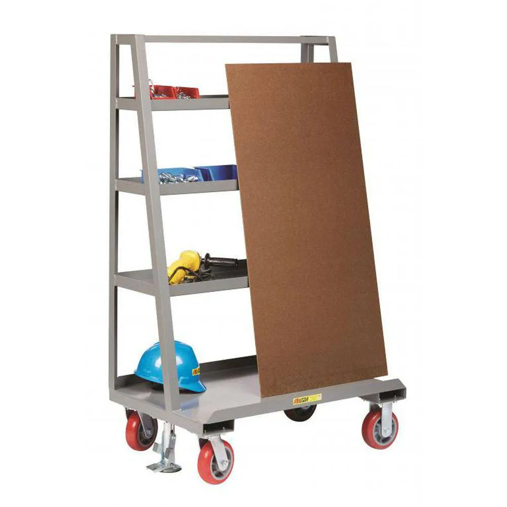 A-Frame Sheet and Panel Truck w/ Back Shelf Storage