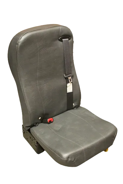 AbiliTrax 3PT Seat in Gray Vinyl for use with Cam Lock Legs BLEMISHED