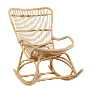 AluRattan™ and ArtFibre™ Open Weave Rocking Chair - Available in Two Colors