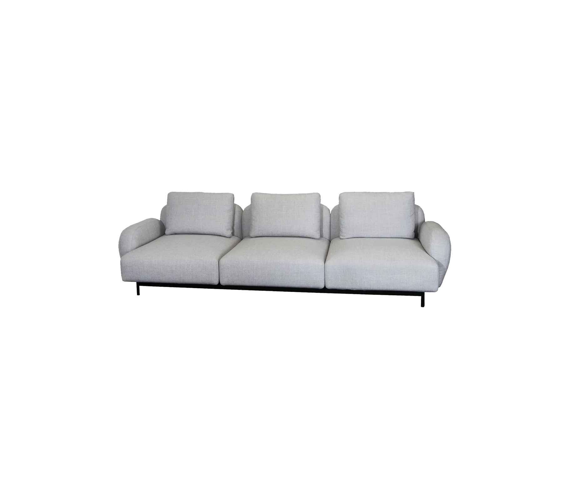 Aura 3-seater sofa with low armrest (4)