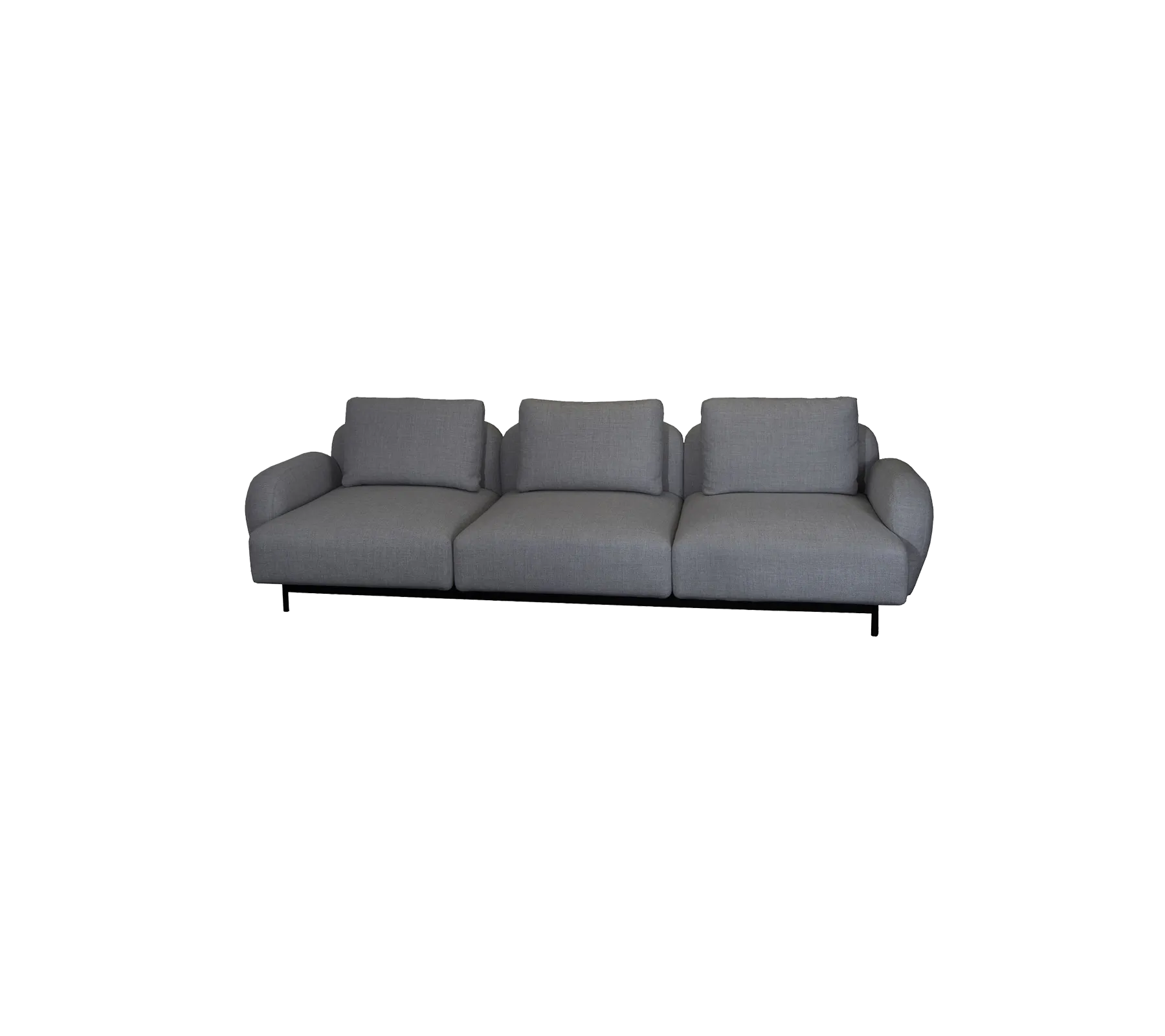 Aura 3-seater sofa with low armrest (4)