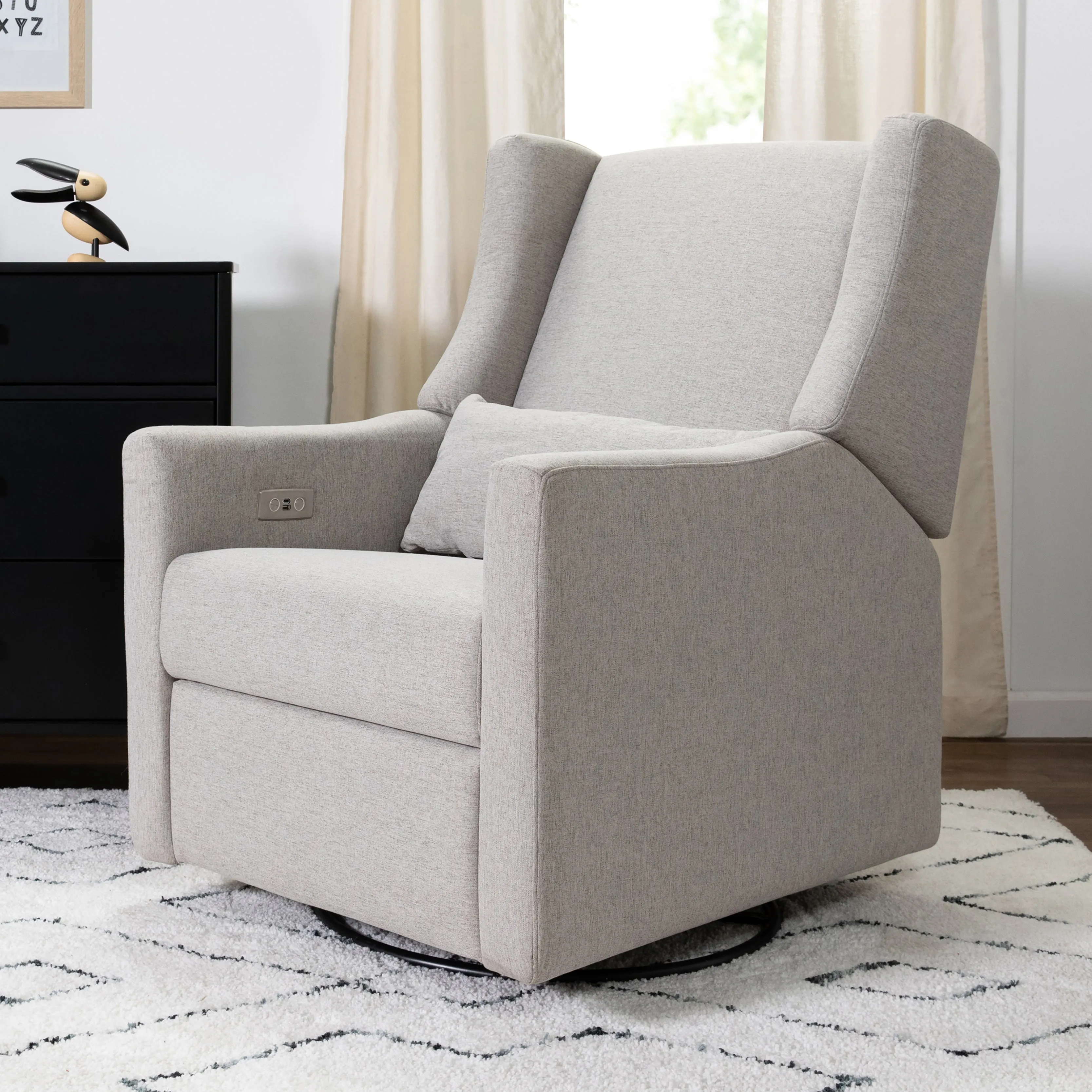 Babyletto | Kiwi Electric Recliner/Swivel Glider in Eco-Performance Fabric with USB