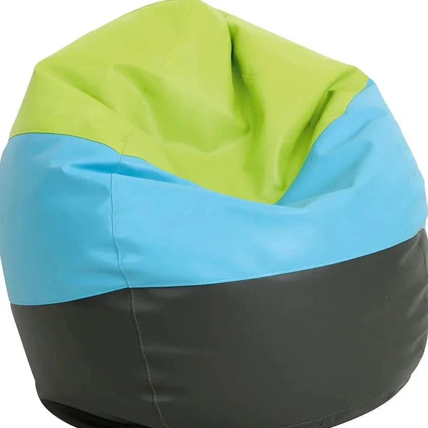 Bean bag pouf - graphite, blue, green