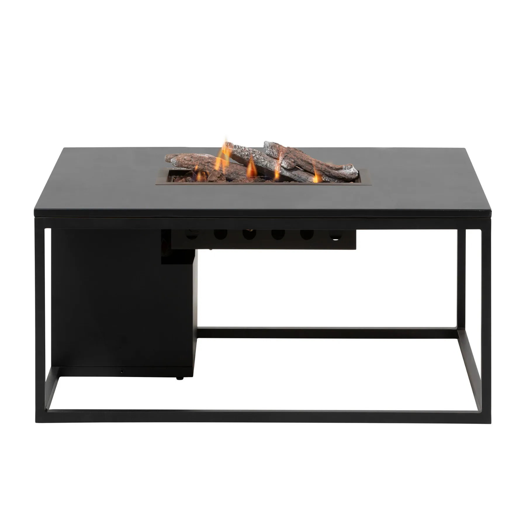 Black Metal Firepit Table 31" X 47"