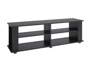 Black Wooden TV Stand, TVs up to 75"