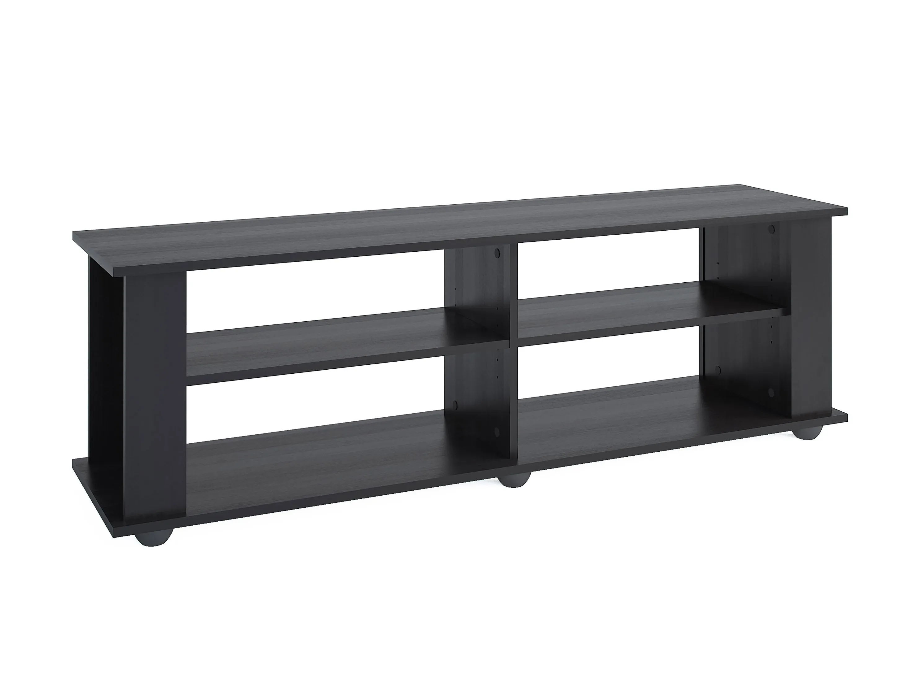 Black Wooden TV Stand, TVs up to 75"