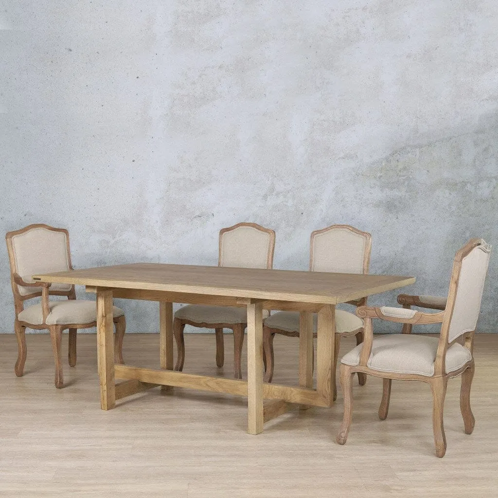 Bolton Wood Top & Duke 6 Seater Dining Set