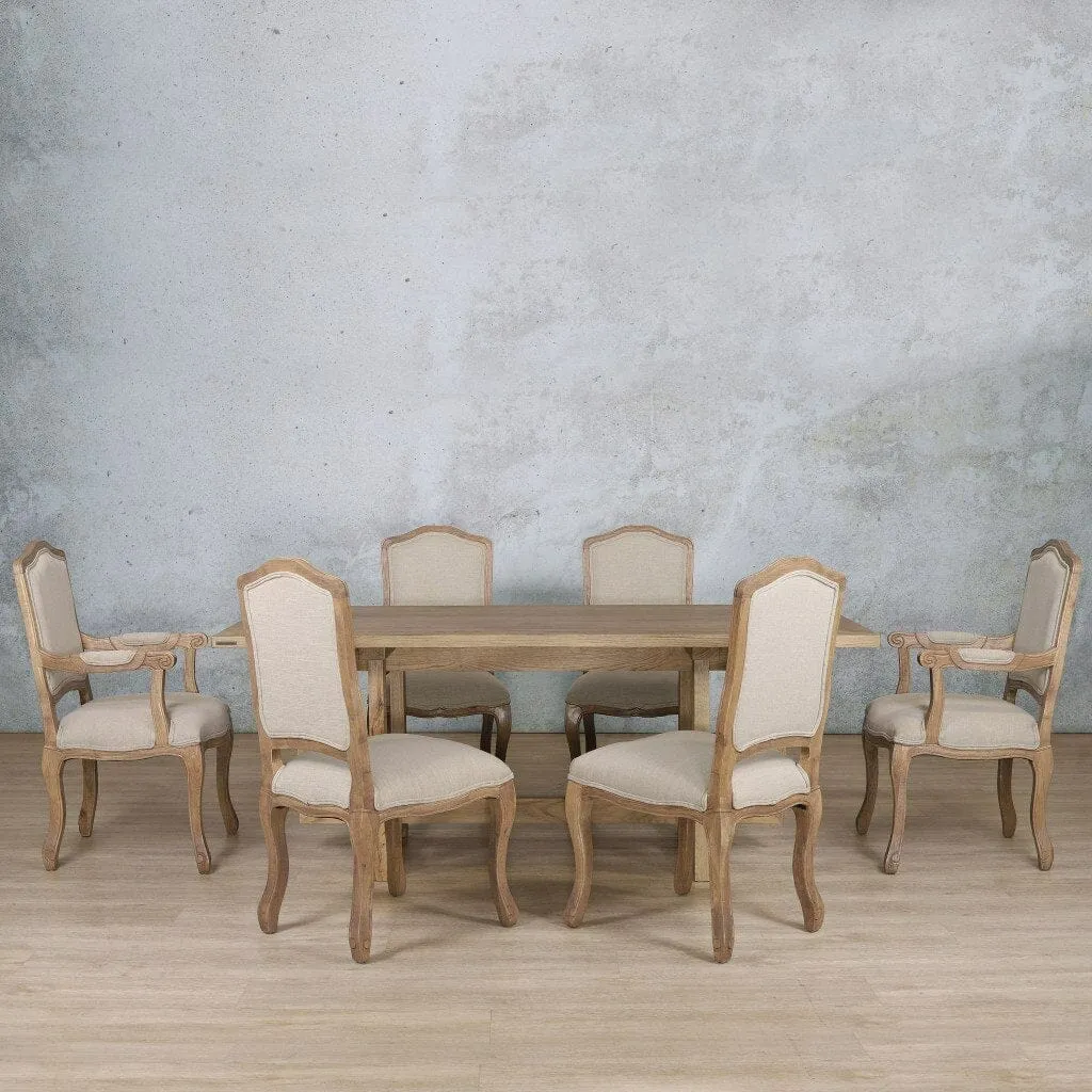 Bolton Wood Top & Duke 6 Seater Dining Set