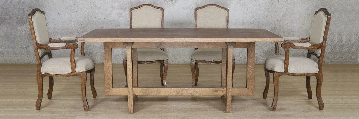 Bolton Wood Top & Duke 6 Seater Dining Set