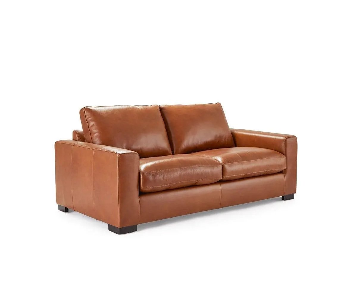 Braxten Leather Loveseat