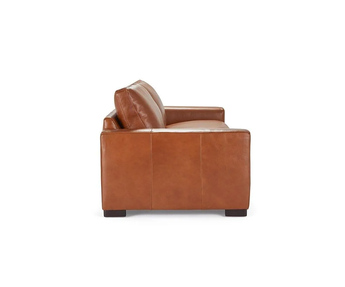 Braxten Leather Loveseat