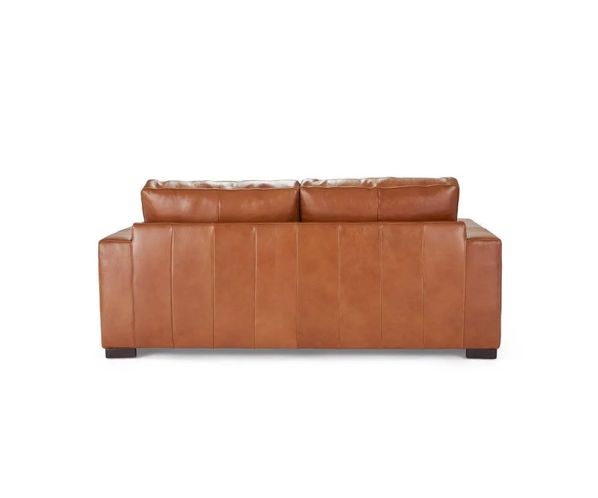 Braxten Leather Loveseat