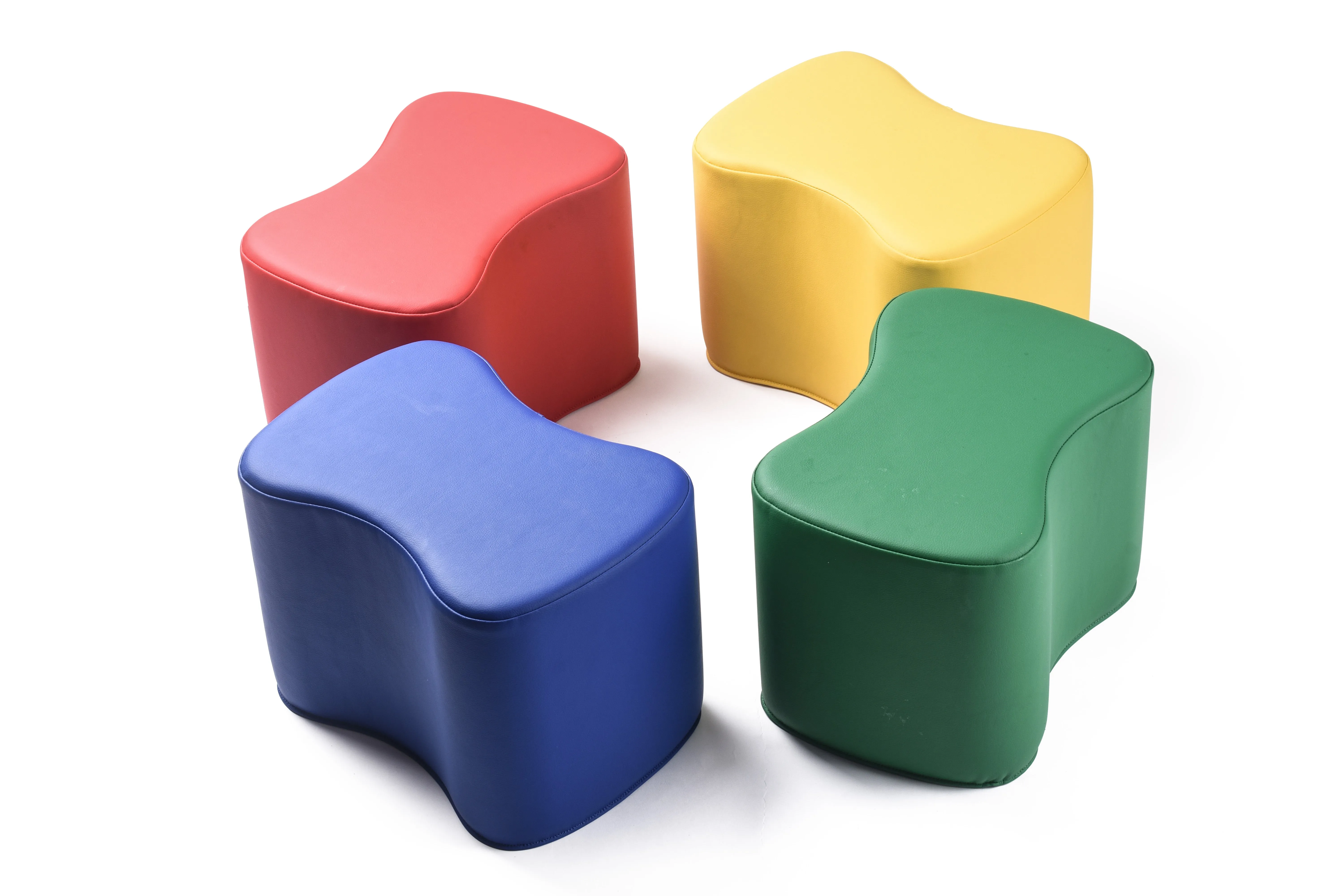 Butterfly Modular Soft Seating - Set of 4 - Primary Colors