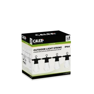 Calex Light Cord 10m - String Light for Outdoors - 10 Lamps - Clear