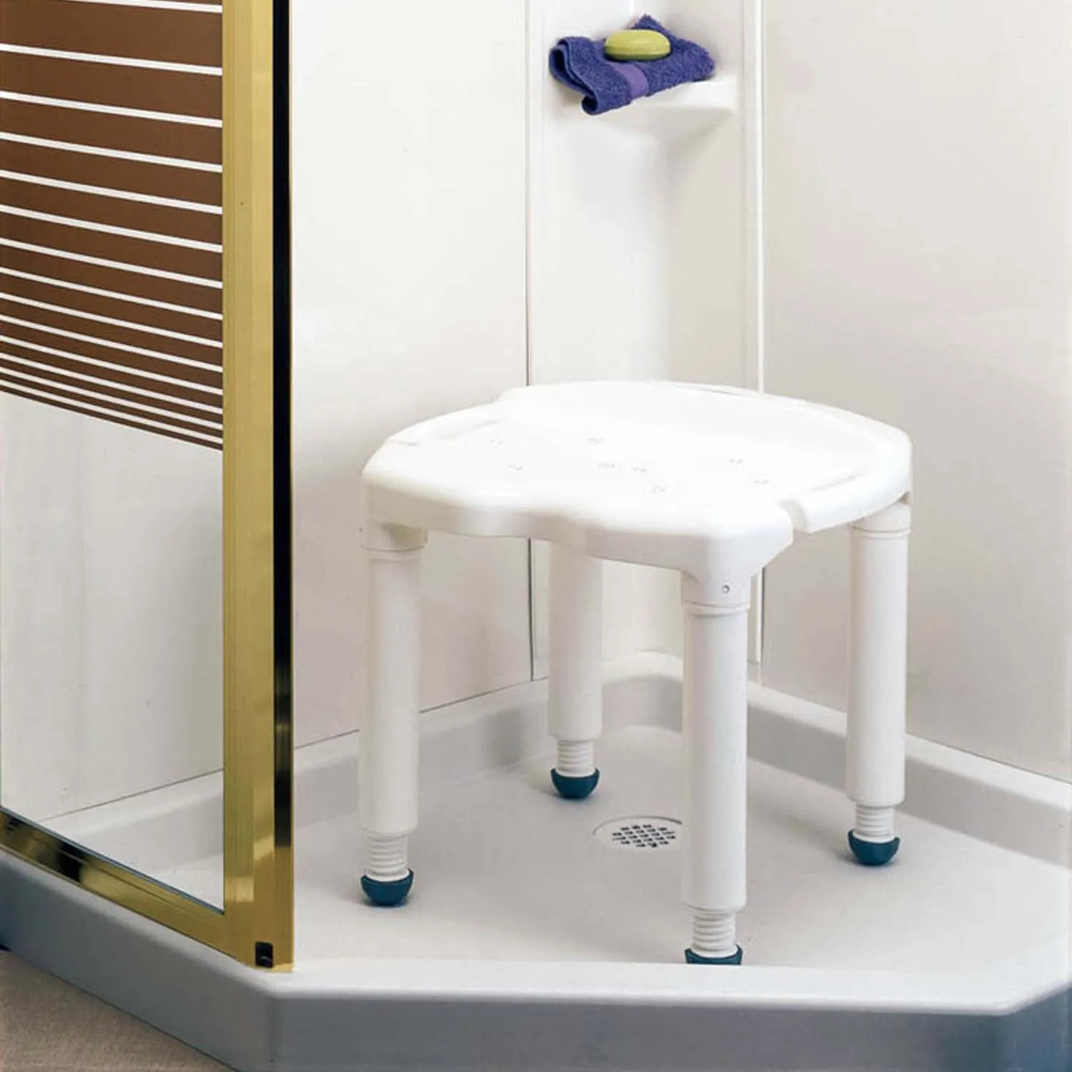 Carex Universal Bath Seat W/ or W/O Back, White