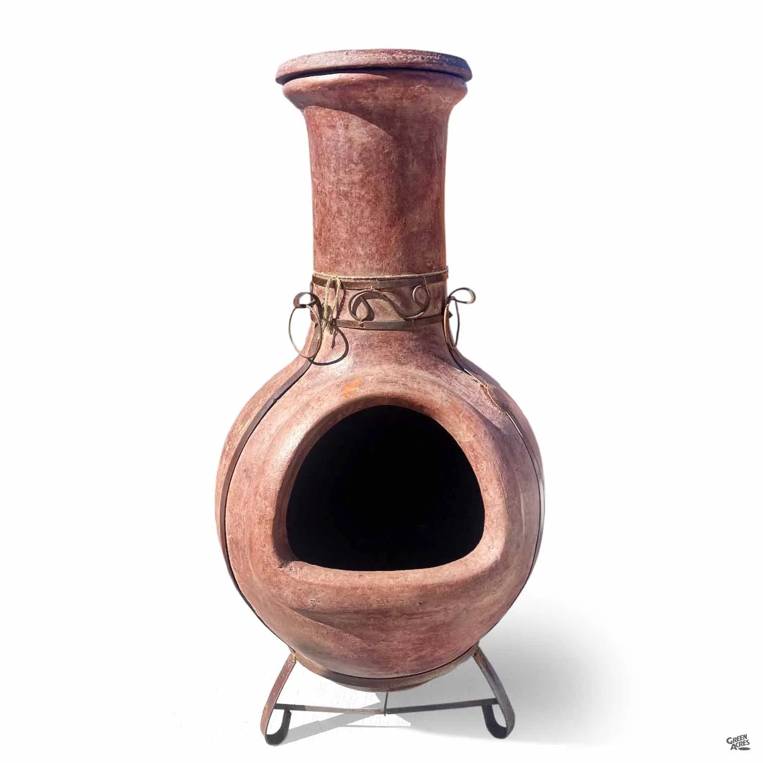 Chimenea Wrapped with Iron