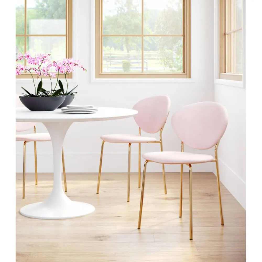 Clyde Dining Chair, Pink, Set of 2