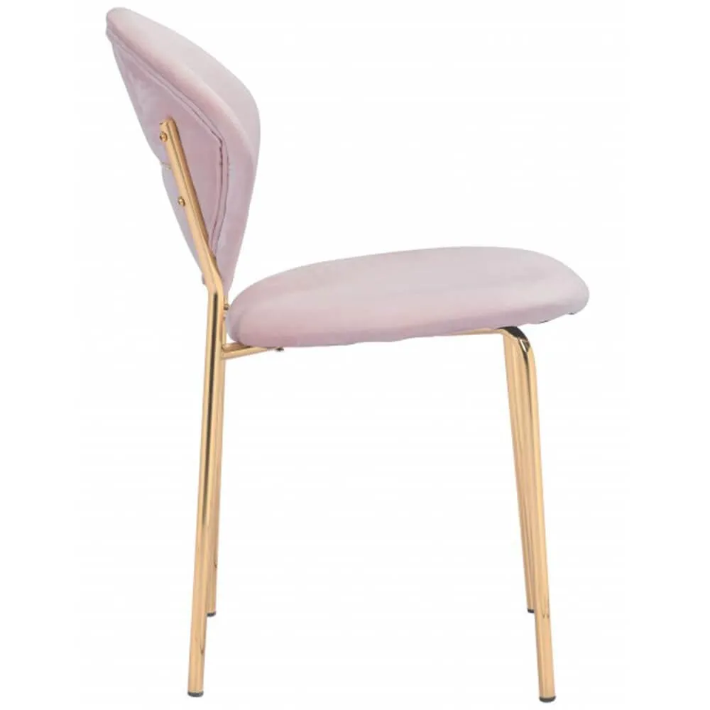 Clyde Dining Chair, Pink, Set of 2