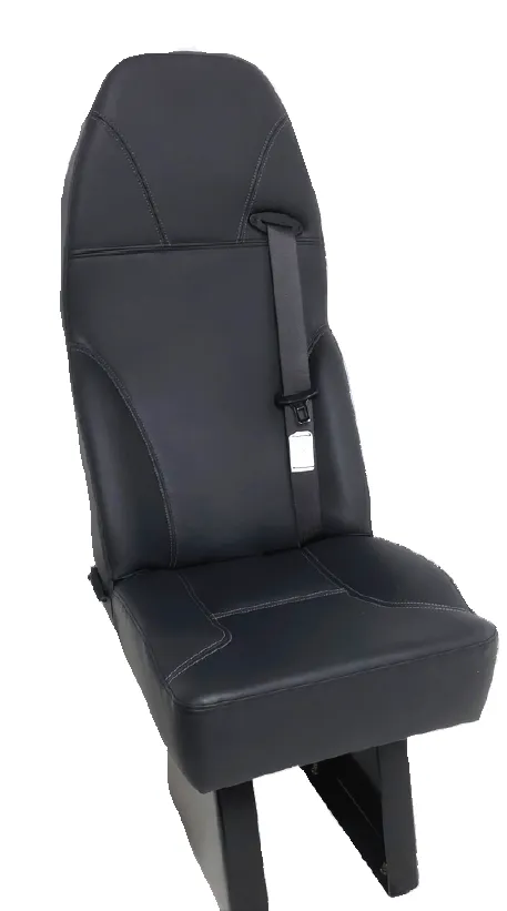 Commuter 125 Passenger Seat - Street Side 3PT in Black Vinyl