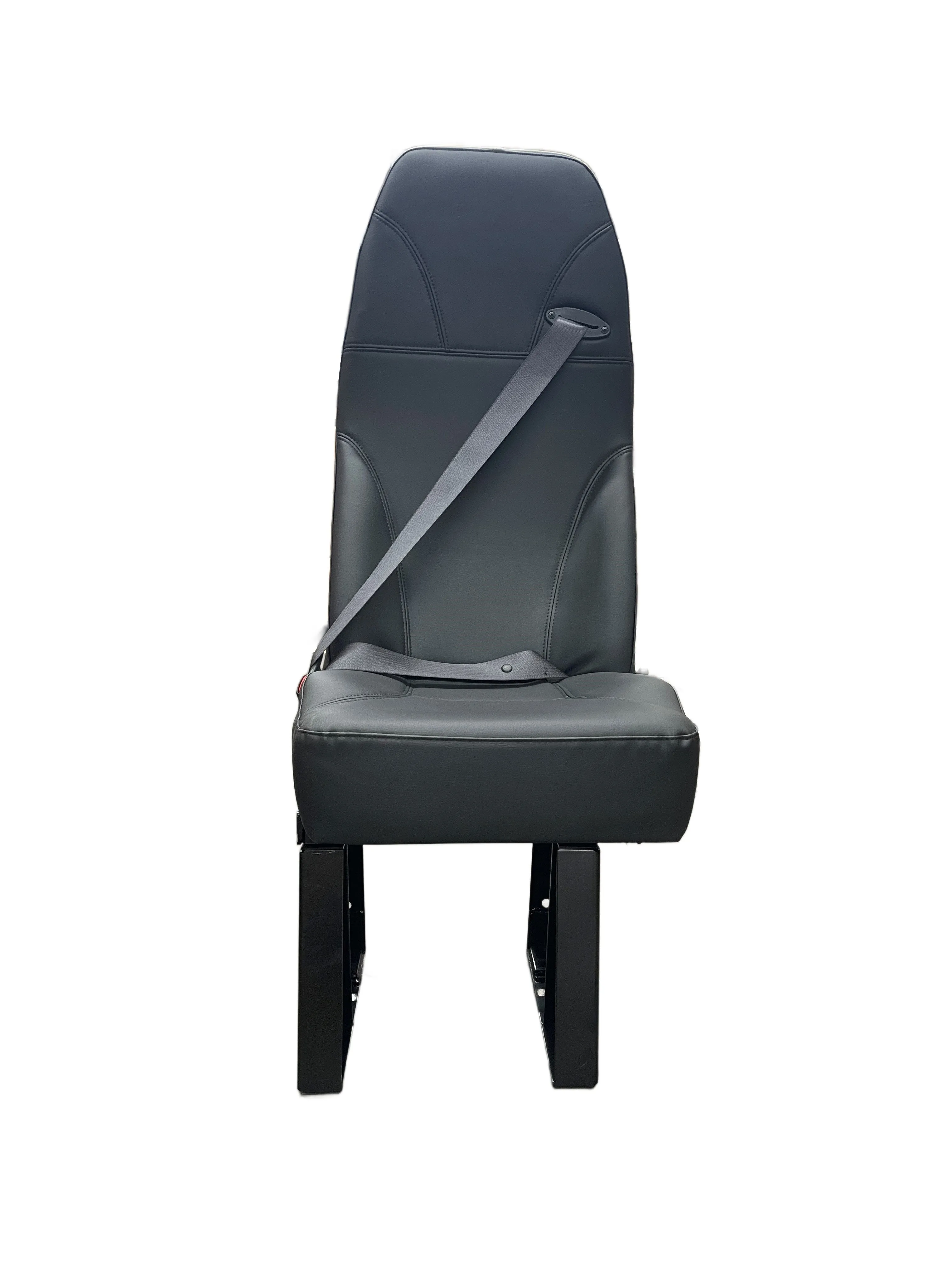 Commuter 125 Passenger Seat - Street Side 3PT in Black Vinyl