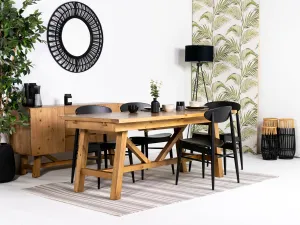 Como Extendable Dining Table (140cm - 180cm) & Gabo Dining Chairs