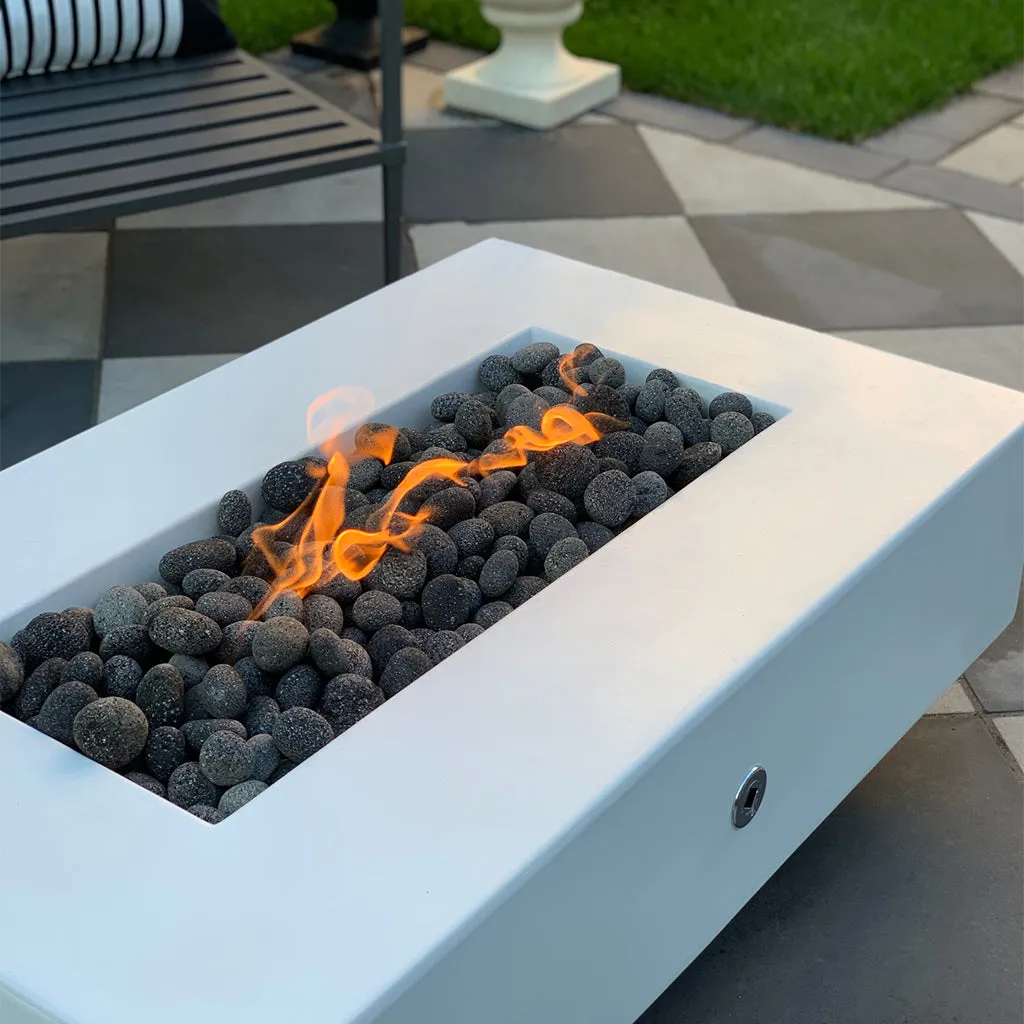 Del Mar 84" Fire Table, GFRC Concrete - Fire Pit