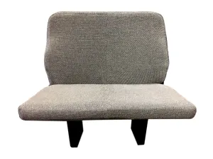 Double Feather Handi-Flip Bus Seat in Charcoal Olefin Cloth