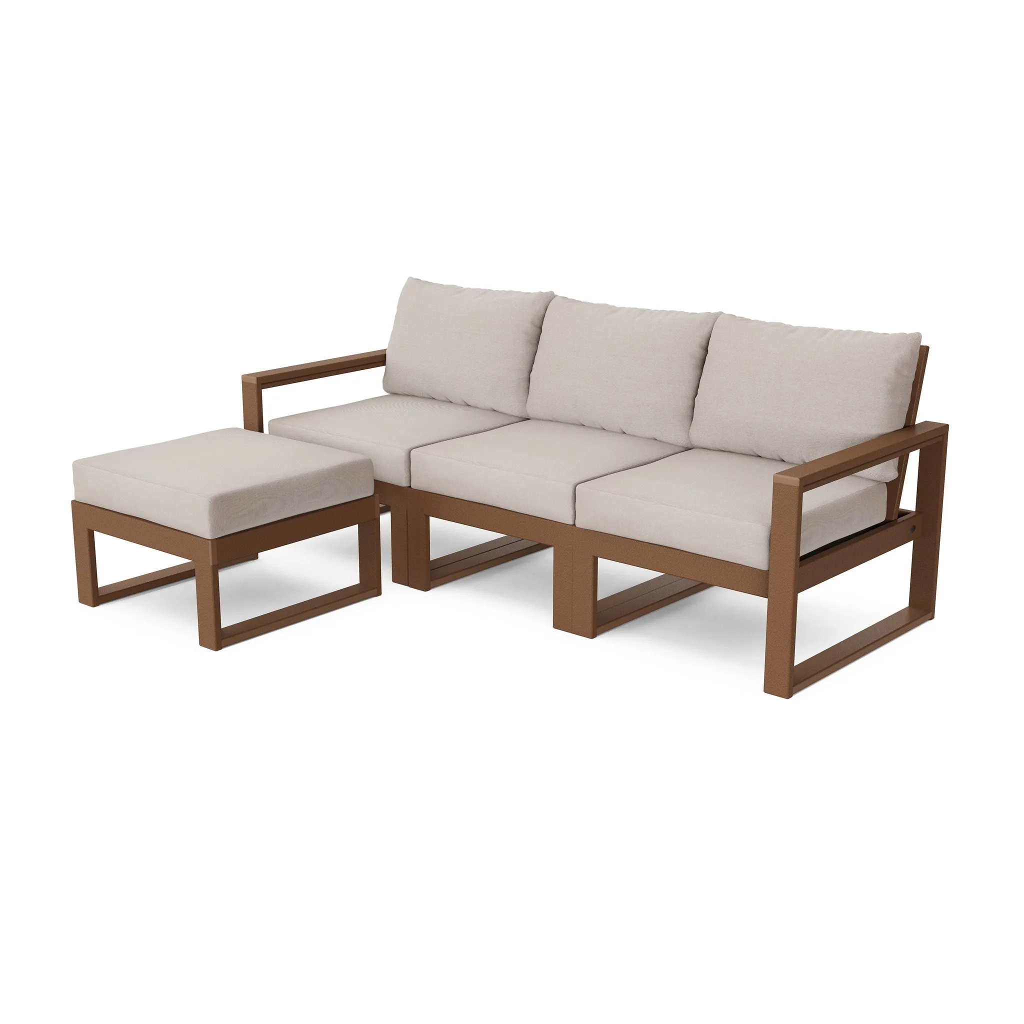 Edge 4 Piece Modular Seating Set W/ Ottoman