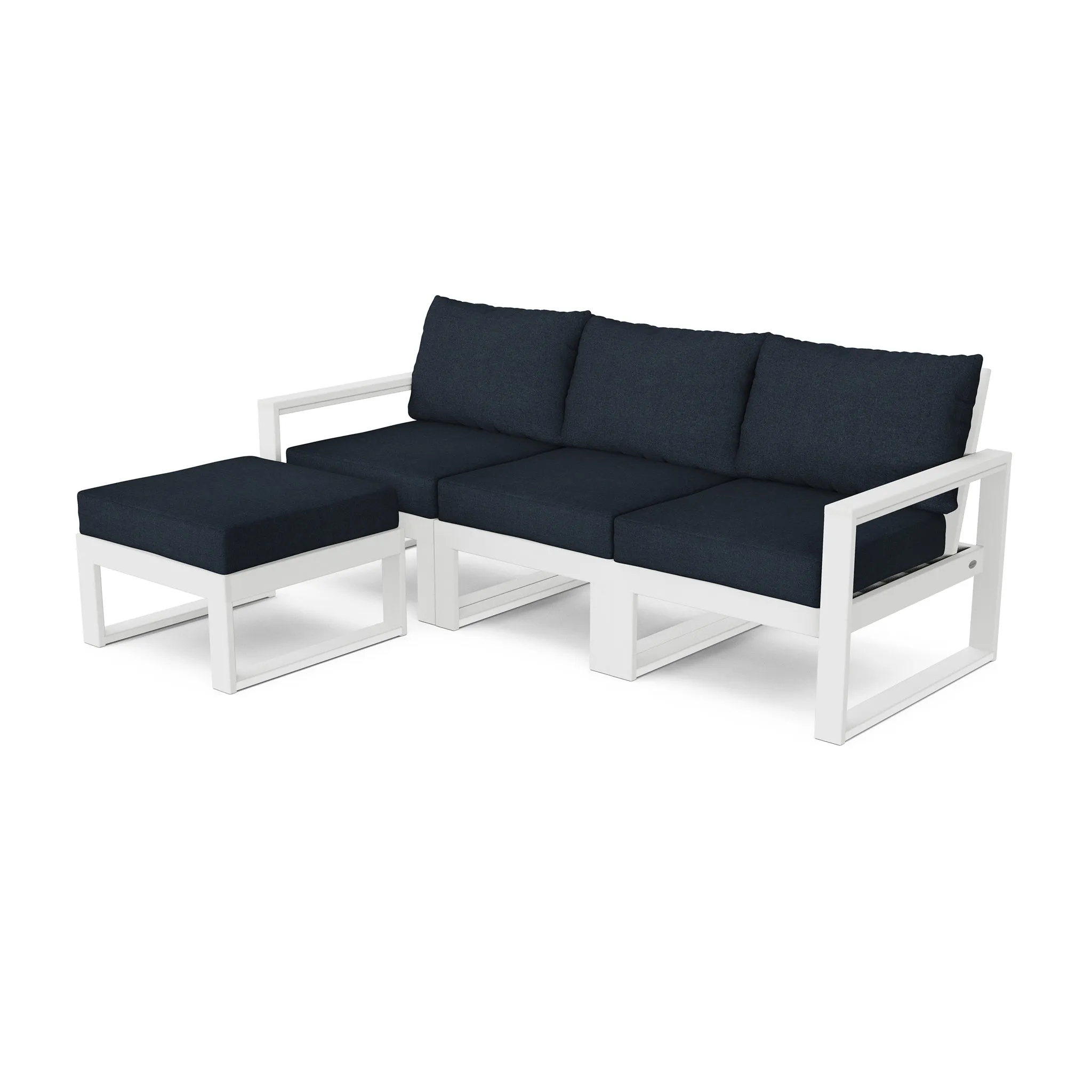 Edge 4 Piece Modular Seating Set W/ Ottoman