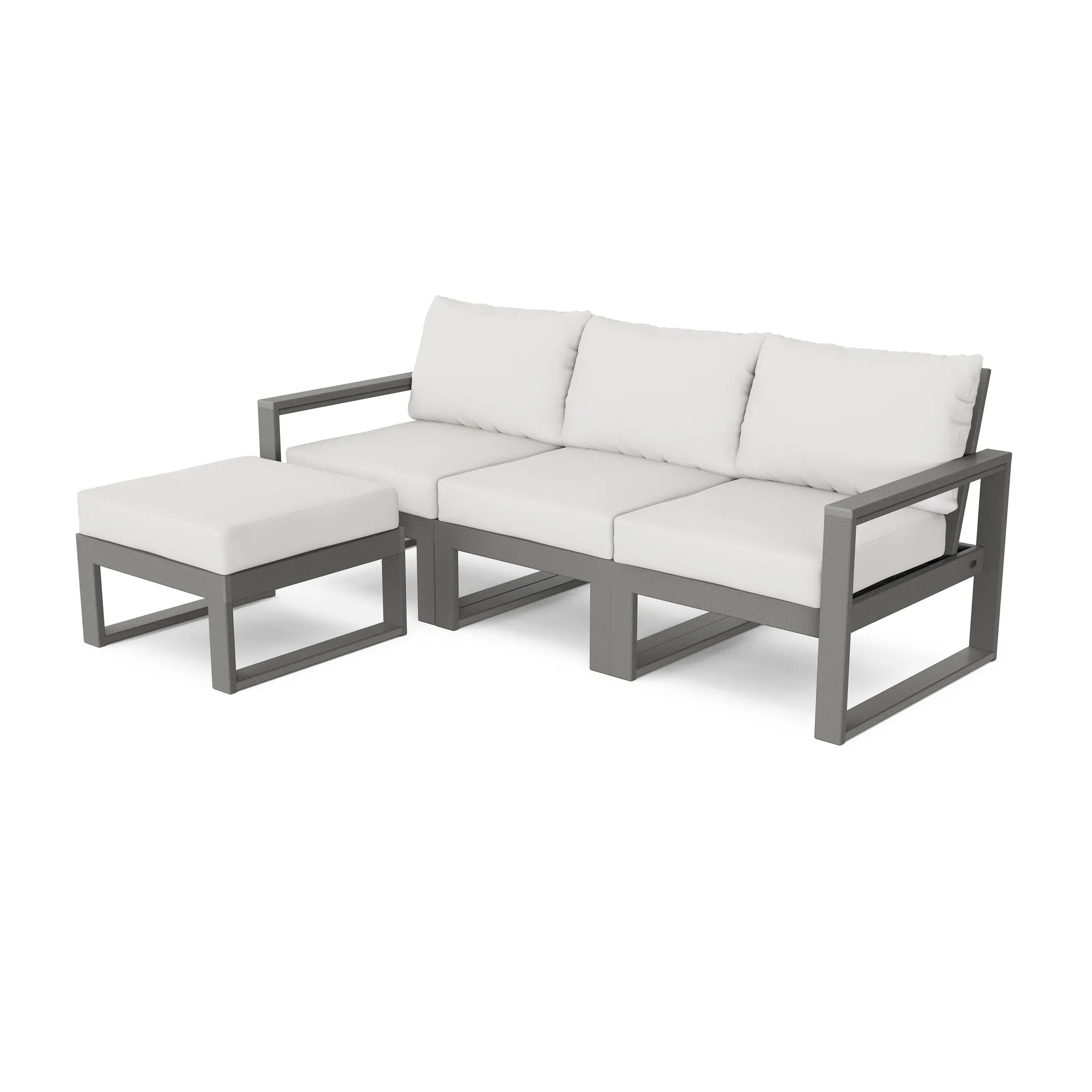 Edge 4 Piece Modular Seating Set W/ Ottoman