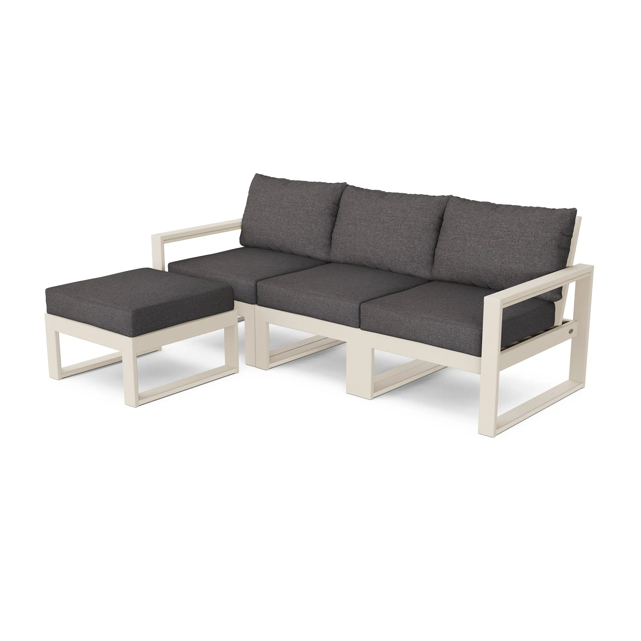 Edge 4 Piece Modular Seating Set W/ Ottoman