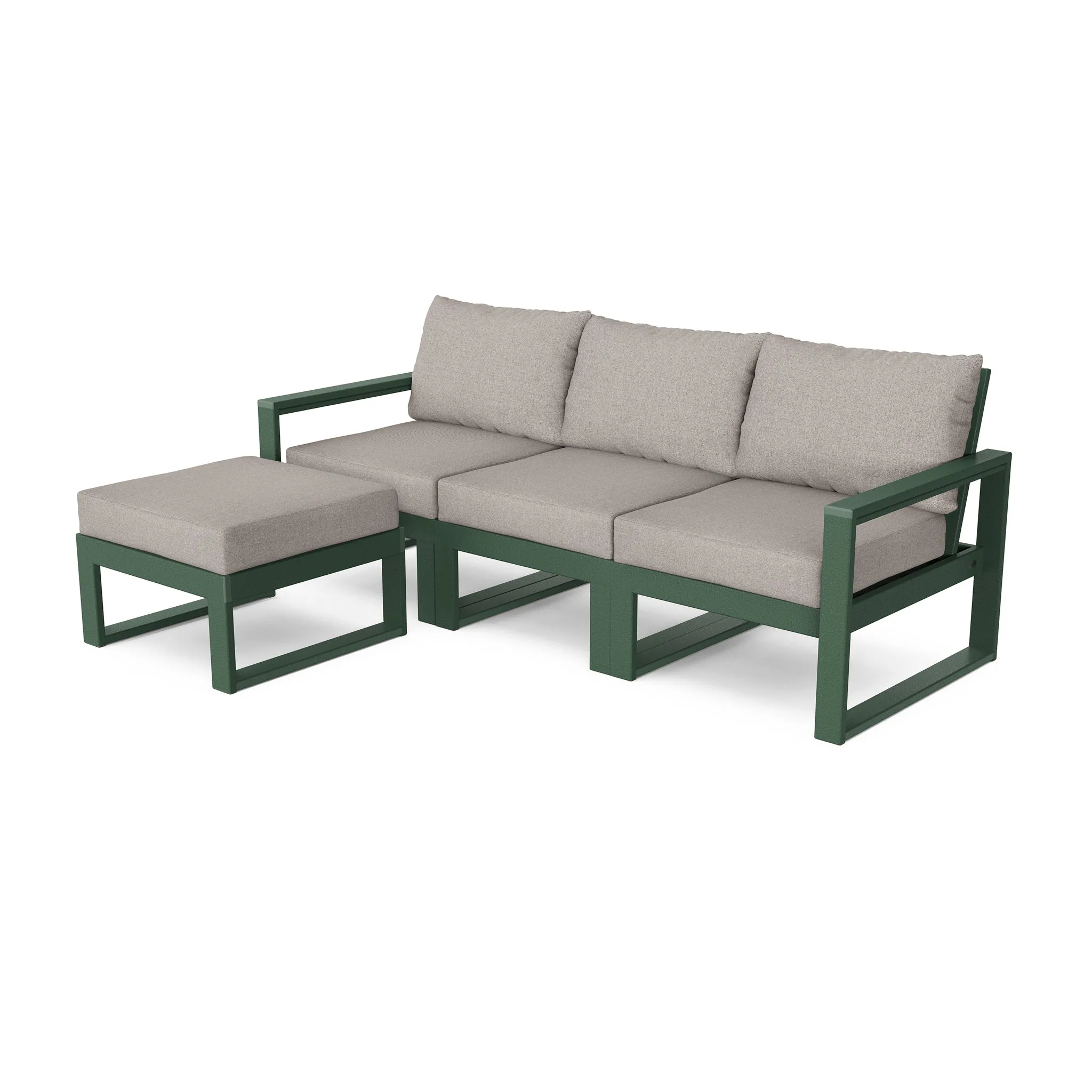 Edge 4 Piece Modular Seating Set W/ Ottoman