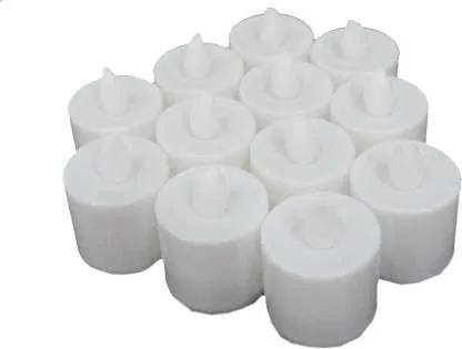 Festival Decorative LED Tealight Candles White, 24 Pcs