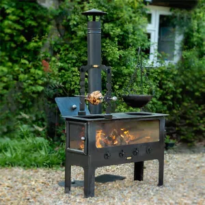 Firepits UK Large Outdoor Wood Burner