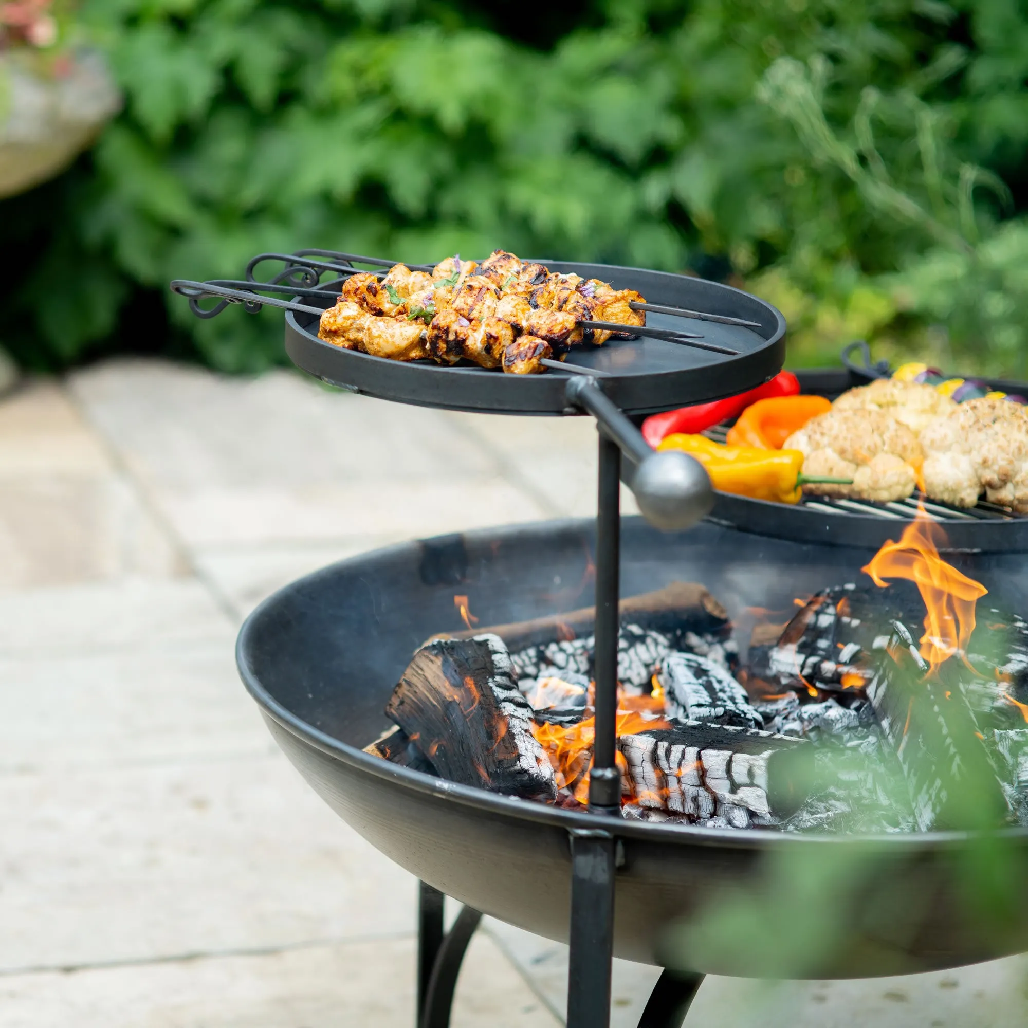 Firepits UK Warming Swing Arm BBQ Rack