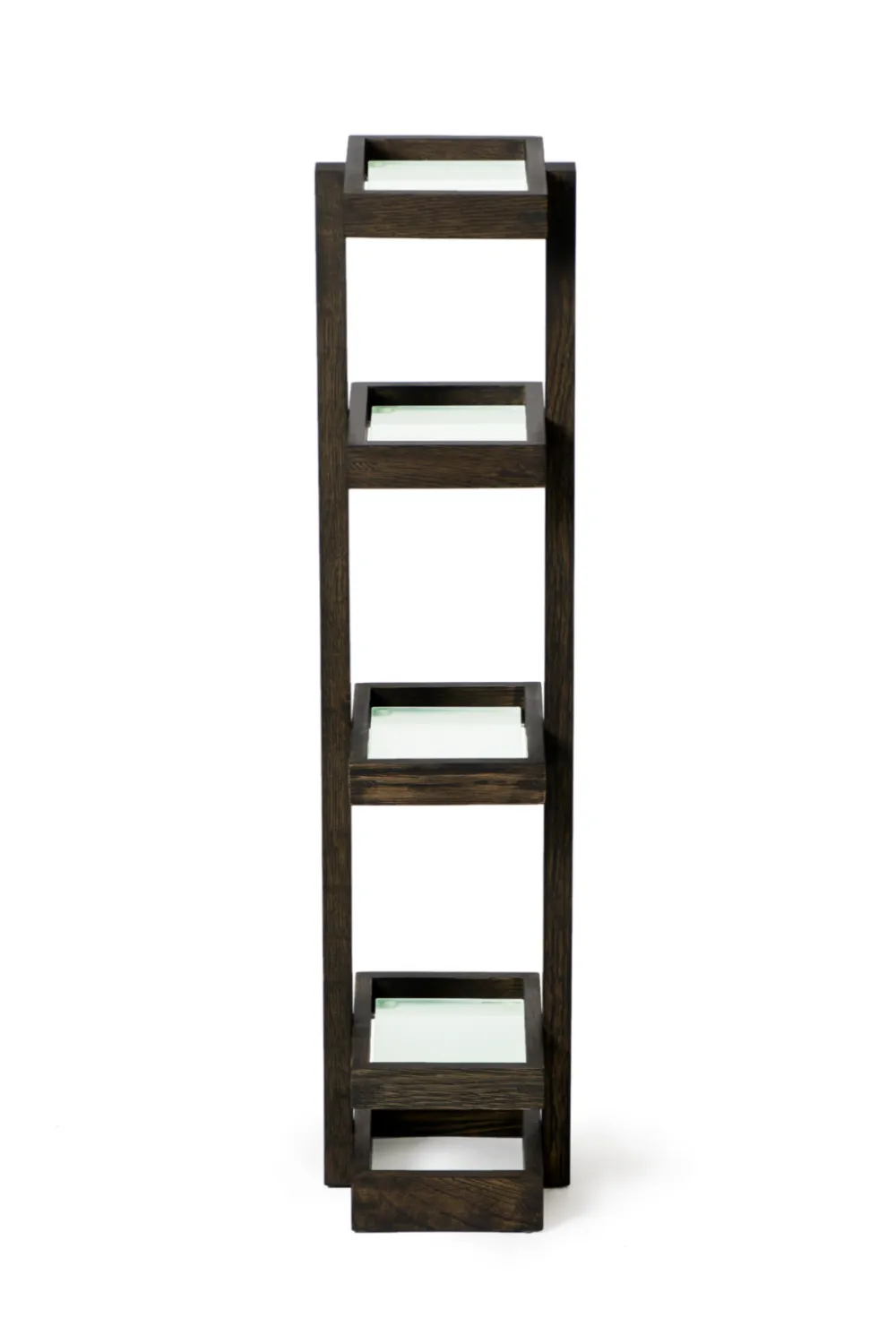 Freestanding Oak Bathroom Storage Tower | Wireworks Mezza