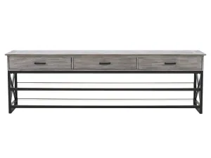 Grey TV Bench for TVs up to 95"