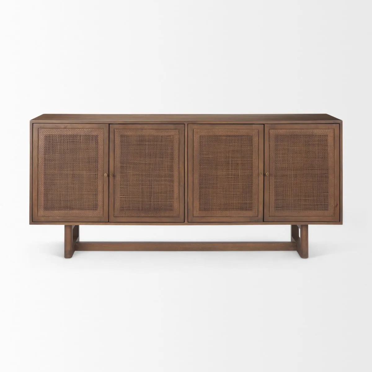 Grier Sideboard Medium Brown Wood | Cane Accent