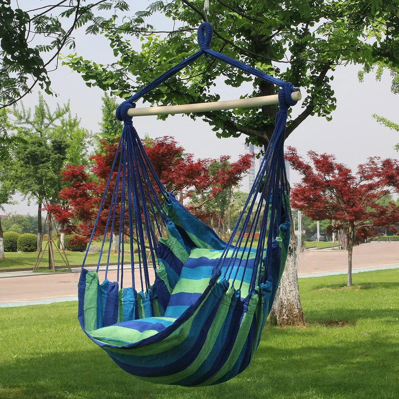 Hanging Rope Hammock Swing Chair - Sorbus