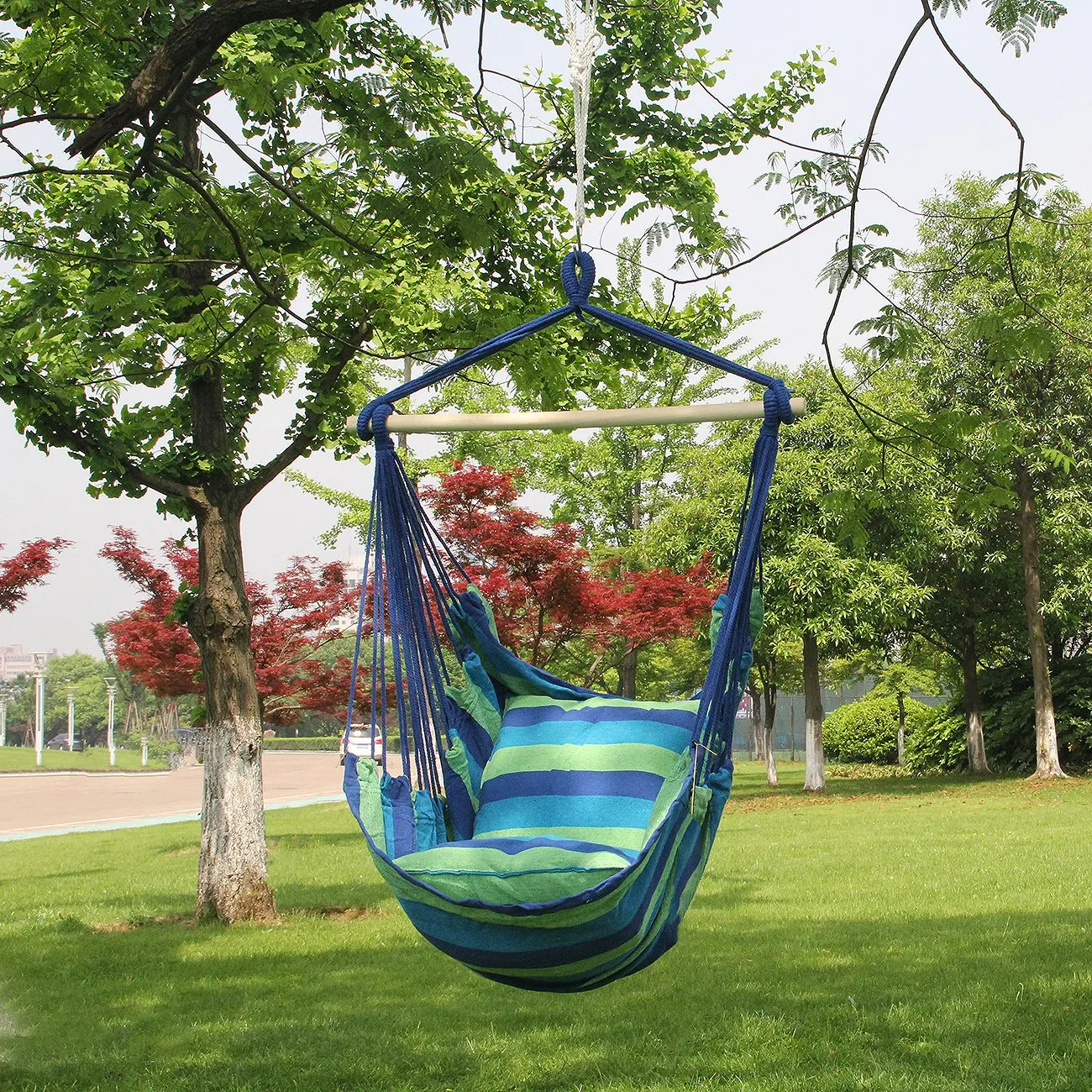 Hanging Rope Hammock Swing Chair - Sorbus