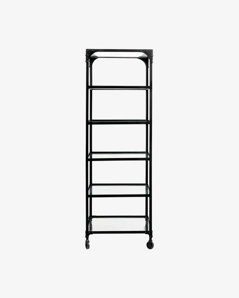 Iron and Glass Storage Rack