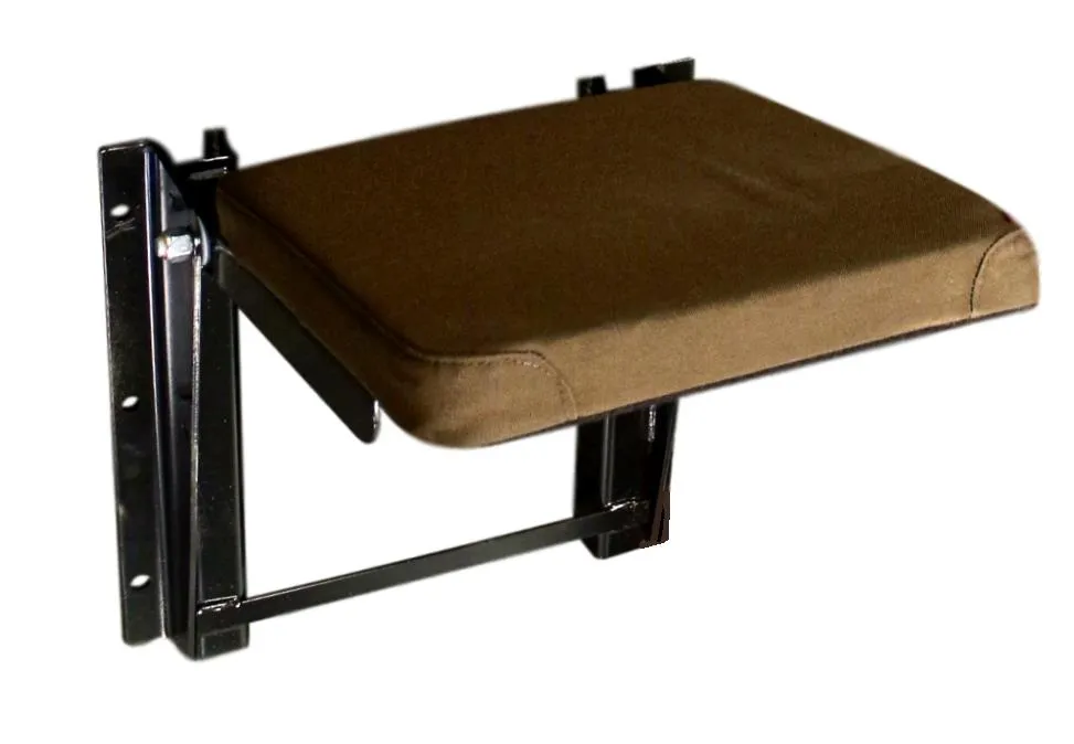 Jump Seat 04 - Step Van Seat in Brown Cloth