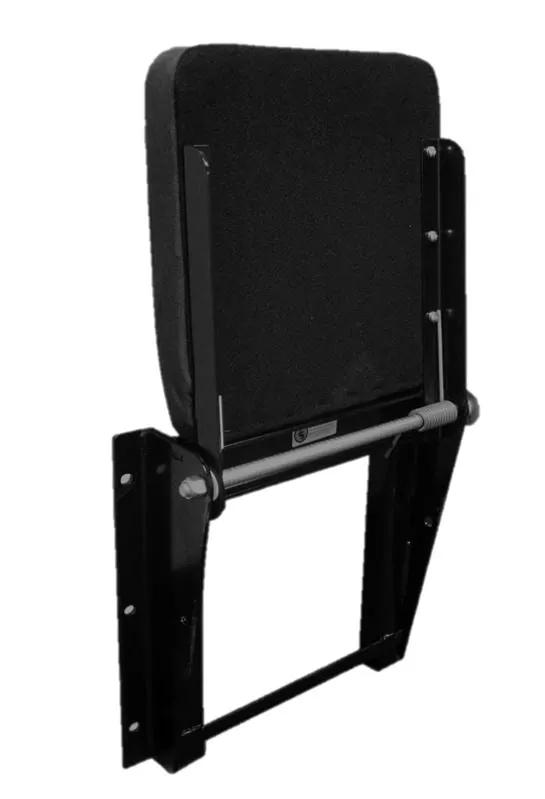 Jump Seat 16 - Step Van Seat in Black Cloth