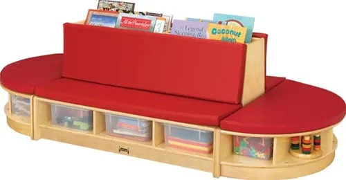 KIDS READ-a-ROUND - 3 PIECE SET FOR WAITING ROOMS-Red/Blue