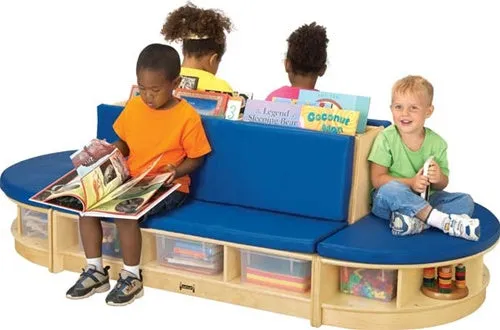 KIDS READ-a-ROUND - 3 PIECE SET FOR WAITING ROOMS-Red/Blue