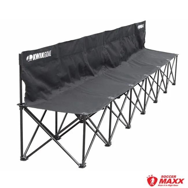 Kwik Goal 6 Seat Bench Black