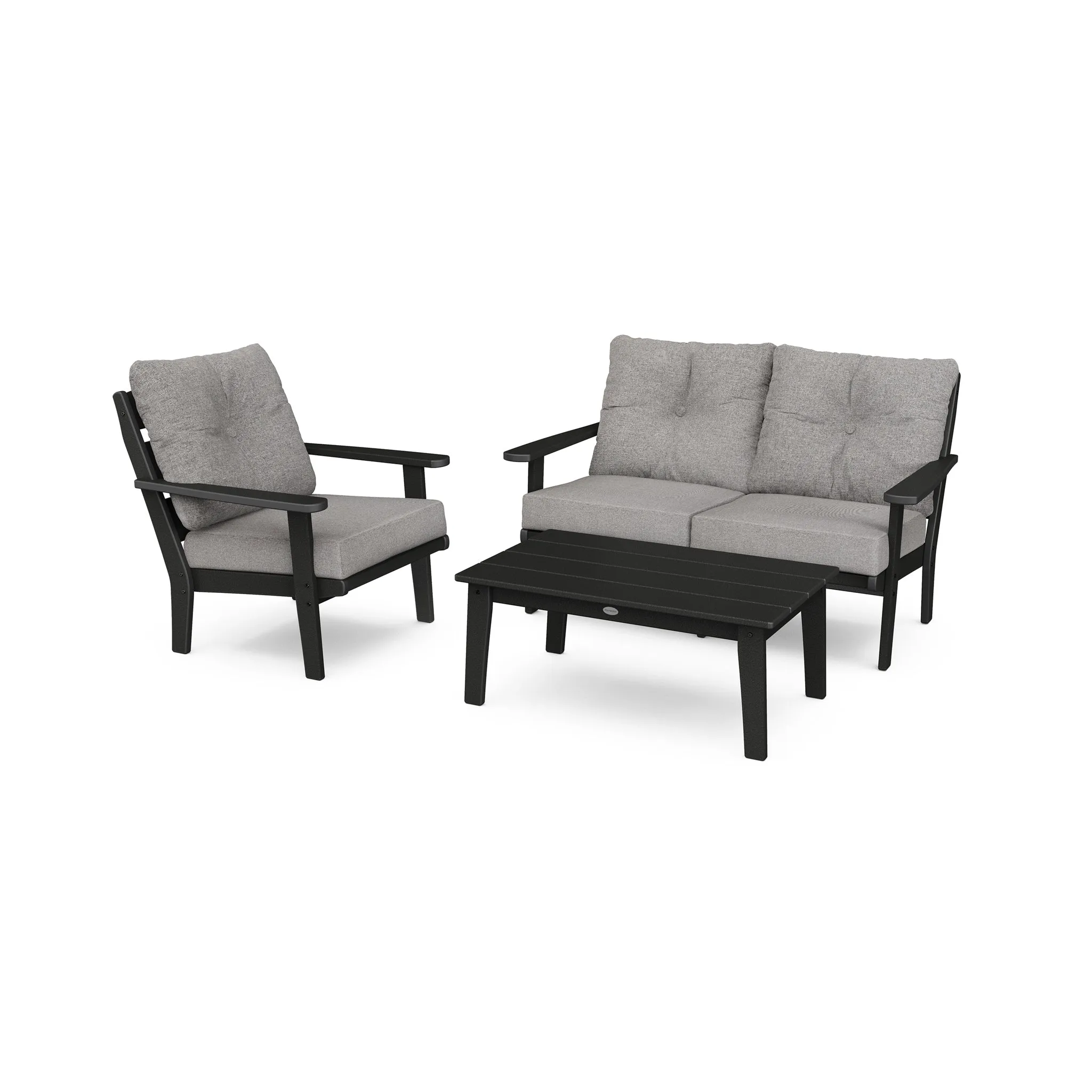 Lakeside 3 Piece Loveseat Deep Seating Group